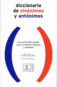 Diccionario de sinónimos y antónimos